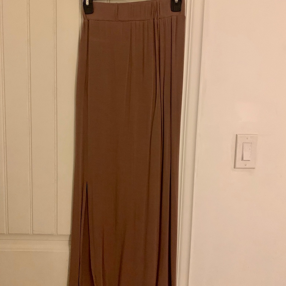 Tan Maxi Skirt
